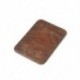 GENUINE LEATHER MENS SMALL ID CREDIT CARD WALLET HOLDER SLIM POCKET CASE BROWN