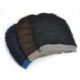 Kávé Retro férfi nők téli meleg gyapjú horgolt Kötött sapka Plicate Baggy Beanie kalap koponya