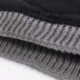 Kávé Retro férfi nők téli meleg gyapjú horgolt Kötött sapka Plicate Baggy Beanie kalap koponya