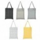 Szürke Plaid Vászon kézitáska Váll Tote Satchel Vásárlás Eco Messenger Bag Square Star táskák