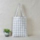 Szürke Plaid Vászon kézitáska Váll Tote Satchel Vásárlás Eco Messenger Bag Square Star táskák
