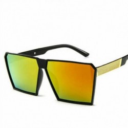 * 5 Női divatos felső nagy méretű, nagyméretű négyzet alakú keret napszemüveg Unisex Retro