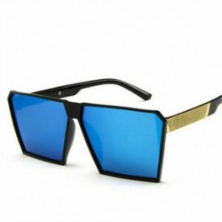 * 6 Női divatos felső nagy méretű, nagyméretű négyzet alakú keret napszemüveg Unisex Retro