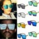 * 6 Női divatos felső nagy méretű, nagyméretű négyzet alakú keret napszemüveg Unisex Retro