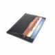 Kártyabirtokos karcsú banki hitelkártya-azonosító kártya tartó tok táska pénztárca tartó fekete