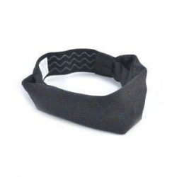 Fekete Férfi nők verejték sweatband fejpánt jóga tornaterem futó sport fejpánt új