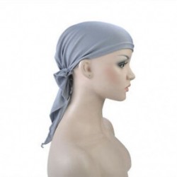 Szürke Női fejkendő Chemo Hat Turban előkötött fejfedő Bandana Tichel rák sapka