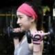 Fekete Férfiak nők sweatband fejpánt jóga tornaterem futó stretch sport izzadság fej zenekar