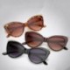 Fekete keret Vintage Retro Cat Eye napszemüveg női divat szemüvegek árnyalatok szemüvegek UV400