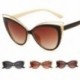 Barna keret Vintage Retro Cat Eye napszemüveg női divat szemüvegek árnyalatok szemüvegek UV400