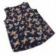 M Divat Női Sifon Butterfly Nyomtatás Ujjatlan Blúz Casual Tank Tops póló