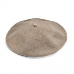 Teve 24 Stílusú Női Szilárd Gyapjú Beret Francia Művész Meleg Beanie Hat Téli Sí Cap
