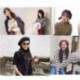 Teve 24 Stílusú Női Szilárd Gyapjú Beret Francia Művész Meleg Beanie Hat Téli Sí Cap