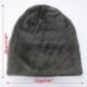 Sötétkék Unisex gyapjú fleece bélelt téli meleg kalapot Nők Men Camping Beanie Baggy Ski Cap