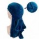 Királykék Női férfiak bársonyos lélegző Bandana kalap Turban sapka kültéri sport melegebb fejfedők