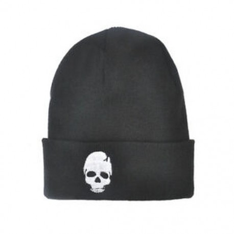 fehér Unisex téli meleg sík kötött sapka Baggy Hip Hop koponya szabadtéri Beanie kötött kalap