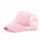 * 2 Rose Pink 2018 Nők lófarok Baseball sapka Rendetlen bun baseball sapka Snapback Sun Sport sapkák