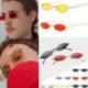 Ezüst   szürke VINTAGE RETRO SMALL OVAL FRAME SUNGLASSES NŐI FASHION SHADES TRENDY GLASSES