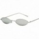 Ezüst   szürke VINTAGE RETRO SMALL OVAL FRAME SUNGLASSES NŐI FASHION SHADES TRENDY GLASSES