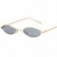 Ezüst   szürke VINTAGE RETRO SMALL OVAL FRAME SUNGLASSES NŐI FASHION SHADES TRENDY GLASSES