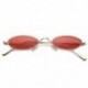 Ezüst   szürke VINTAGE RETRO SMALL OVAL FRAME SUNGLASSES NŐI FASHION SHADES TRENDY GLASSES