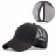 Fekete 2018 lófarok baseball sapka nők rendetlen bun baseball sapka Snapback sun sport sapkák