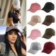 Bézs Unisex férfiak nők velúr baseball sapka Snapback visor sport nap állítható kalap Új