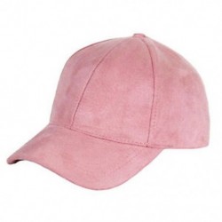 Rózsaszín Új Unisex férfiak nők velúr baseball sapka Snapback visor sport nap állítható kalap