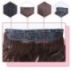 * 1 Ligth Brown Női hosszú szőtt paróka lófarok szalag típusú hajátültetés Lifelike Curly