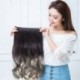 * 1 Ligth Brown Női hosszú szőtt paróka lófarok szalag típusú hajátültetés Lifelike Curly