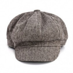 3 * Férfi gyapjú halszálkás Tweed Gatsby hírkötő sapka Ivy kalap golf vezetés lapos Cabbie
