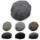 3 * Halszálkás Tweed Gatsby Newsboy sapka Férfi Gyapjú Ivy Hat Golf Vezetés lapos Cabbie