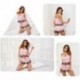 L 2Pcs / szett női szexi szatén csipke hálóruha Babydoll fehérnemű hálóing pizsama JP