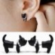 1db divat gyöngy fekete macska fül Stud női férfi Punk Vintage Piercing fülbevaló