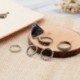6db Vintage Tibeti Ezüst Midi Gyűrű Boho Beach Gyűrűk Set Női Ékszer Ajándék