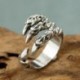 Férfi gótikus punk koponya fej biker Charm ujj gyűrűk Vintage titán acél