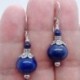 * 11 (3X1cm) 925 Ezüst Fehér Topáz Holdkő Fül Hook Hoop Dangle Fülbevaló Női Ékszer Ajándék