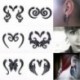 * 2 Vintage fekete spirálmérő füldugó mérő készlet Kitartó Flesh fülbevaló Piercing