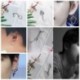 Ezüst színű Jimin láncos fülbevaló- KPOP - BTS - Bangtan Boys - 10