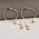 4Pcs / Set Bohemian Large Circle fülbevaló Crystal Moon Star fülbevaló ékszerek
