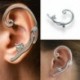 Ezüst macska Divat Crystal Clip fül mandzsetta Stud női punk Wrap porc fülbevaló ékszerek