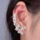 Ezüst macska Divat Crystal Clip fül mandzsetta Stud női punk Wrap porc fülbevaló ékszerek
