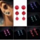 Zöld 1Pair Fashion Ear Crawler Crystal fülbevaló szőlő bár strasszos szett mandzsetta mászó