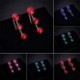 Zöld 1Pair Fashion Ear Crawler Crystal fülbevaló szőlő bár strasszos szett mandzsetta mászó