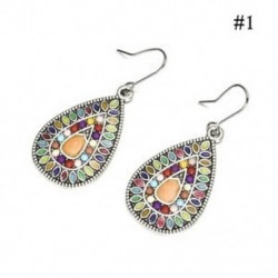 * 1 Női Vintage Bohém Boho Stílusú Többszínű Vízesés Dangle Fülbevaló Ékszerek