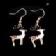 * 5 Charm kristály Mikulás Garland szarvas karácsonyfa csepegés fülbevaló Xmas
