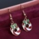 * 5 Charm kristály Mikulás Garland szarvas karácsonyfa csepegés fülbevaló Xmas