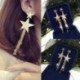 * 1 Rose Gold 925 ezüst gyűrű fülbevaló Női kristály geometriai karika fülbevaló ékszerek