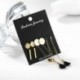 5Pairs / Set Boho Geometry Circle Tassel Női Arany Stud Fülbevaló fülbevaló