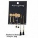 5Pairs / Set Boho Geometry Circle Tassel Női Arany Stud Fülbevaló fülbevaló